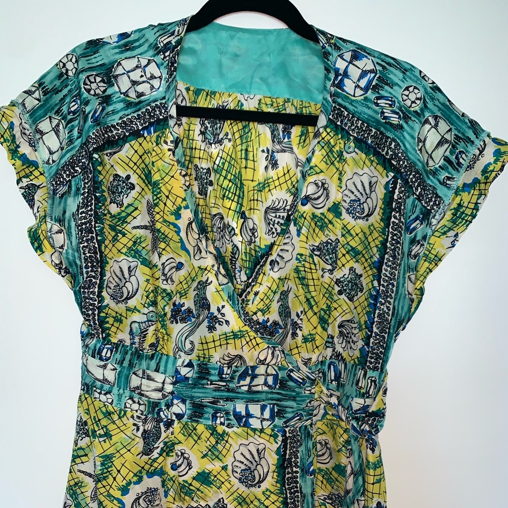 Nanette Lepore colorful blouse